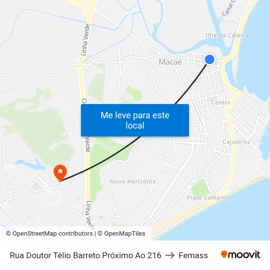 Rua Doutor Télio Barreto Próximo Ao 216 to Femass map