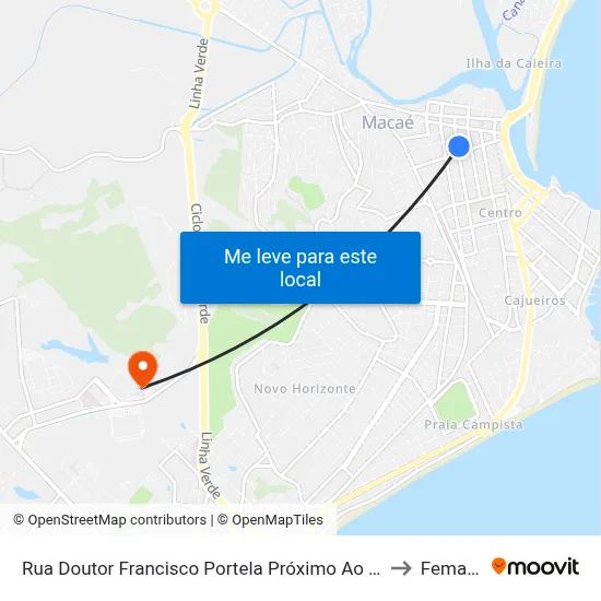 Rua Doutor Francisco Portela Próximo Ao 239 to Femass map