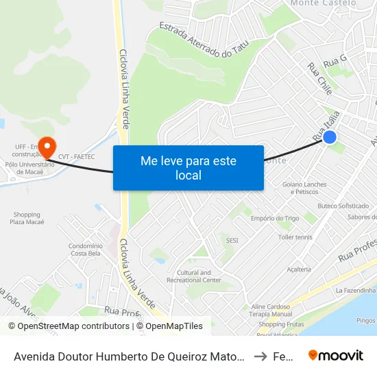 Avenida Doutor Humberto De Queiroz Matoso Próximo Ao 260 to Femass map