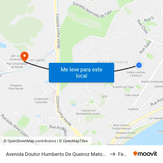 Avenida Doutor Humberto De Queiroz Matoso Próximo Ao 490 to Femass map