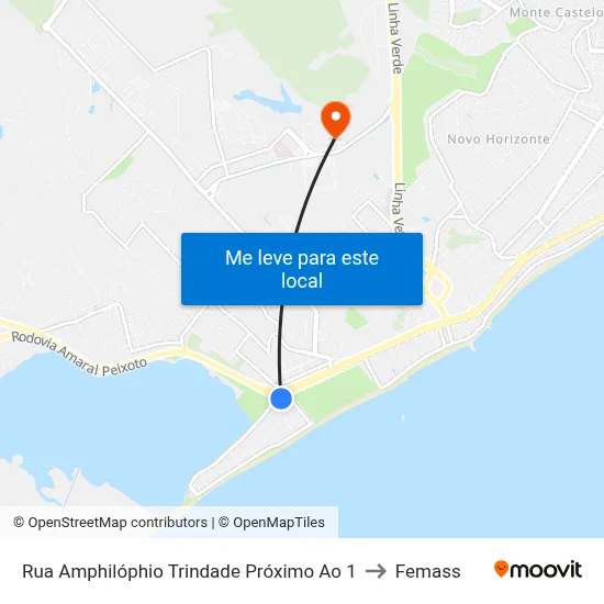 Rua Amphilóphio Trindade Próximo Ao 1 to Femass map
