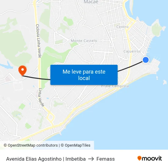 Avenida Elias Agostinho | Imbetiba to Femass map