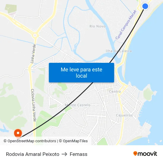 Rodovia Amaral Peixoto to Femass map