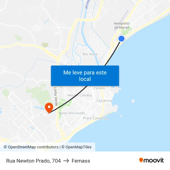 Rua Newton Prado, 704 to Femass map