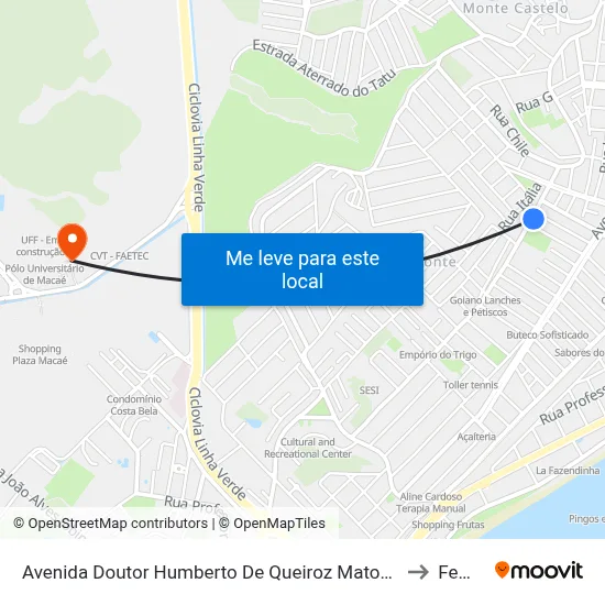 Avenida Doutor Humberto De Queiroz Matoso Próximo Ao 227 to Femass map