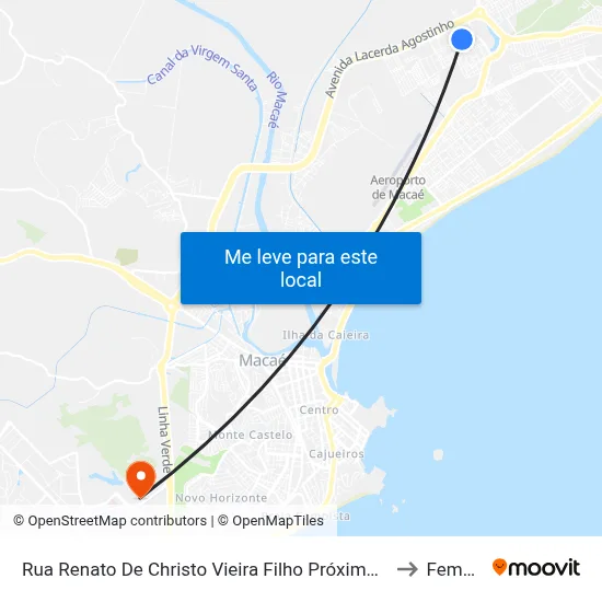 Rua Renato De Christo Vieira Filho Próximo Ao 125 to Femass map