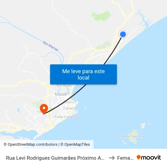 Rua Levi Rodrigues Guimarães Próximo Ao 721 to Femass map