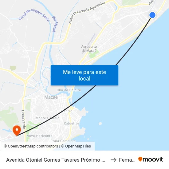 Avenida Otoniel Gomes Tavares Próximo Ao 380 to Femass map