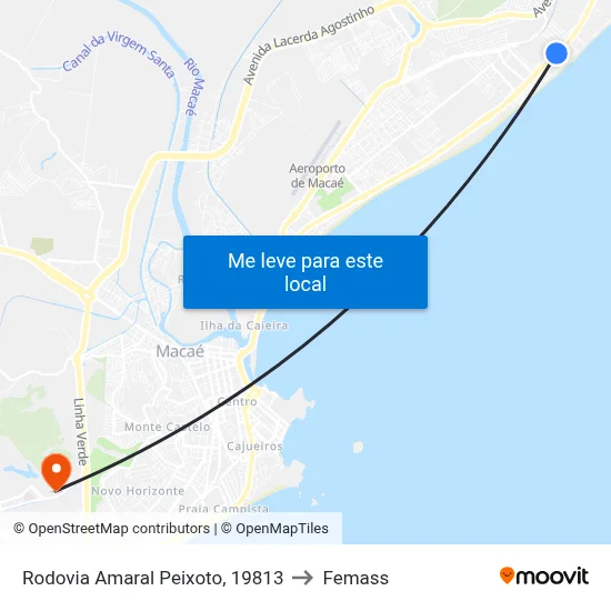 Rodovia Amaral Peixoto, 19813 to Femass map