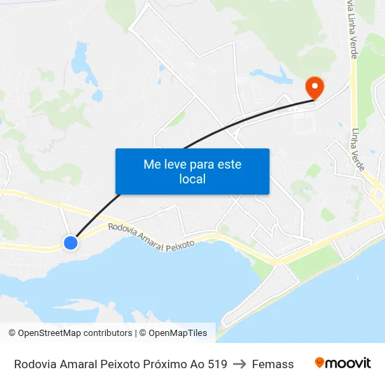 Rodovia Amaral Peixoto Próximo Ao 519 to Femass map