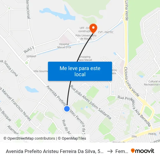 Avenida Prefeito Aristeu Ferreira Da Silva, 5238 | Halliburton to Femass map
