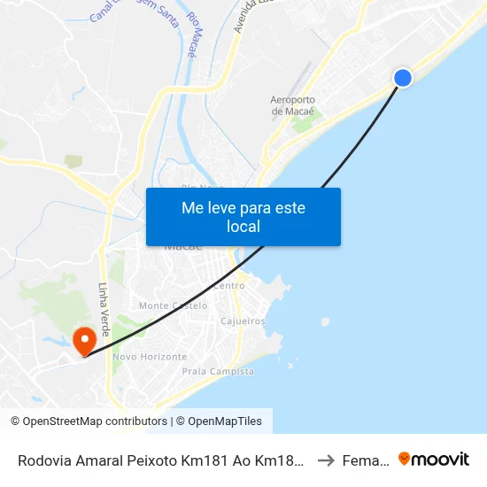 Rodovia Amaral Peixoto Km181 Ao Km184, 353 to Femass map