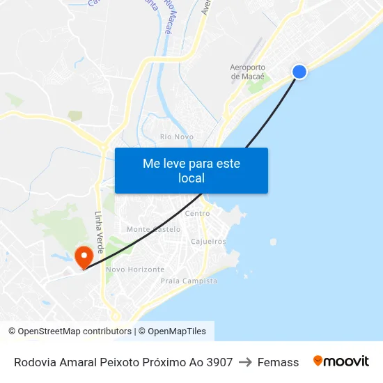 Rodovia Amaral Peixoto Próximo Ao 3907 to Femass map