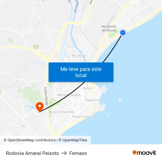 Rodovia Amaral Peixoto to Femass map