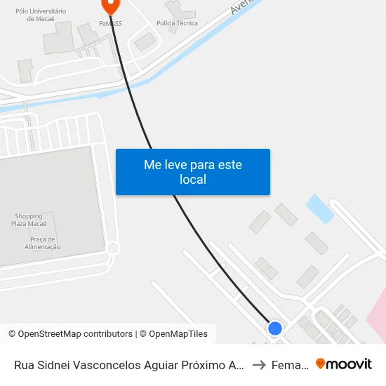 Rua Sidnei Vasconcelos Aguiar Próximo Ao 288 to Femass map