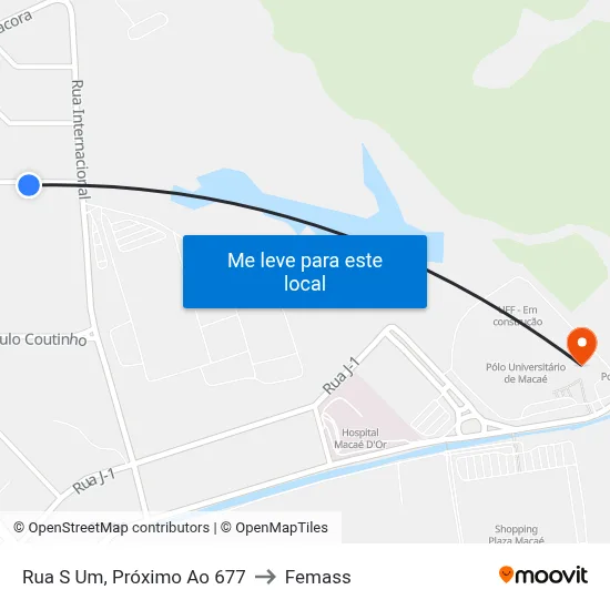 Rua S Um, Próximo Ao 677 to Femass map