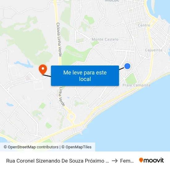 Rua Coronel Sizenando De Souza Próximo Ao 714 to Femass map