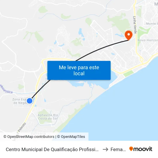 Centro Municipal De Qualificação Profissional to Femass map