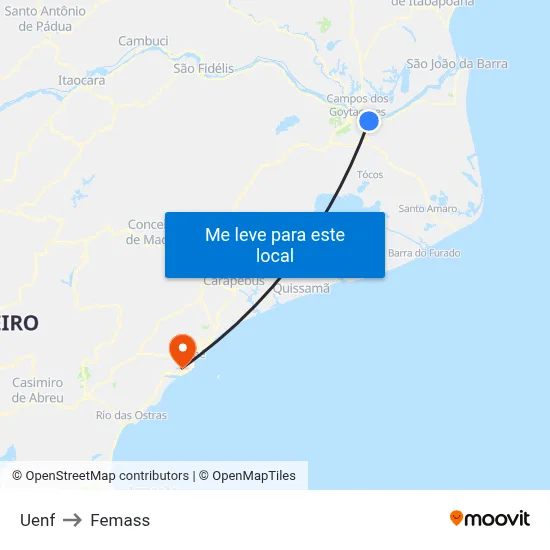 Uenf to Femass map