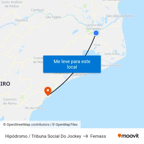 Hipódromo / Tribuna Social Do Jockey to Femass map
