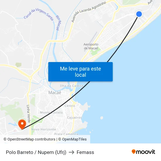 Polo Barreto / Nupem (Ufrj) to Femass map