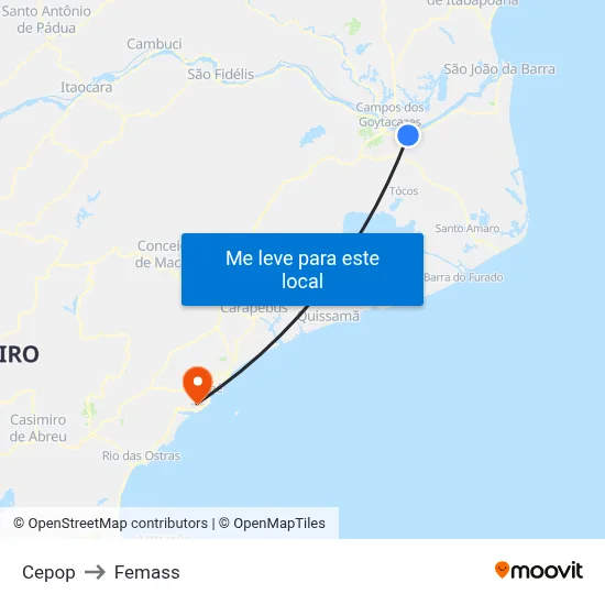 Cepop to Femass map