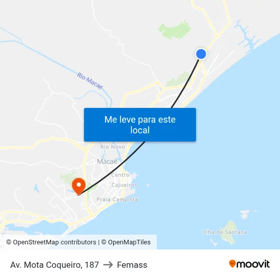 Av. Mota Coqueiro, 187 to Femass map