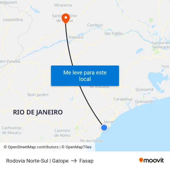 Rodovia Norte-Sul | Galope to Fasap map