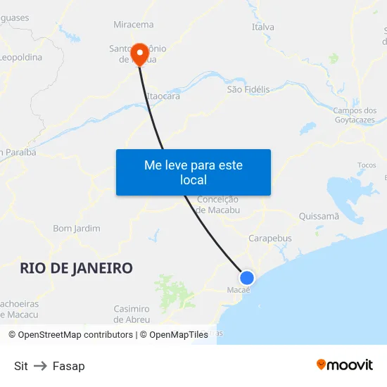 Sit to Fasap map