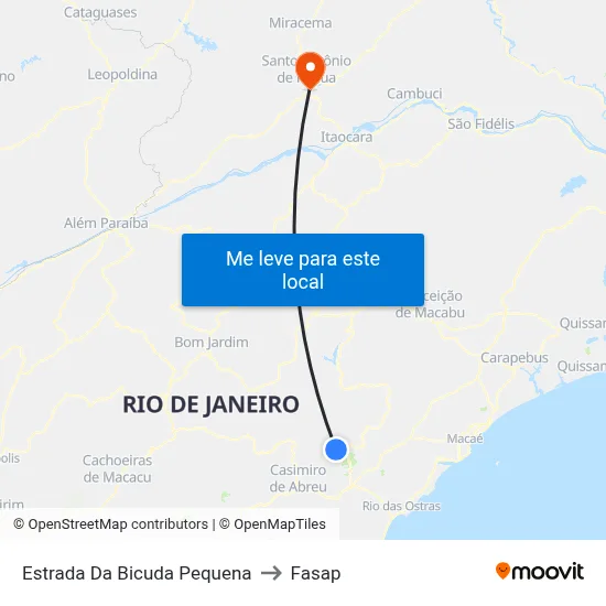 Estrada Da Bicuda Pequena to Fasap map