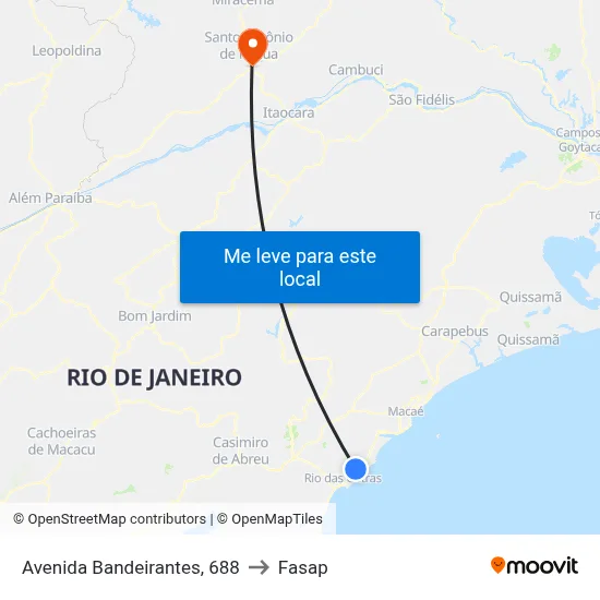 Avenida Bandeirantes, 688 to Fasap map