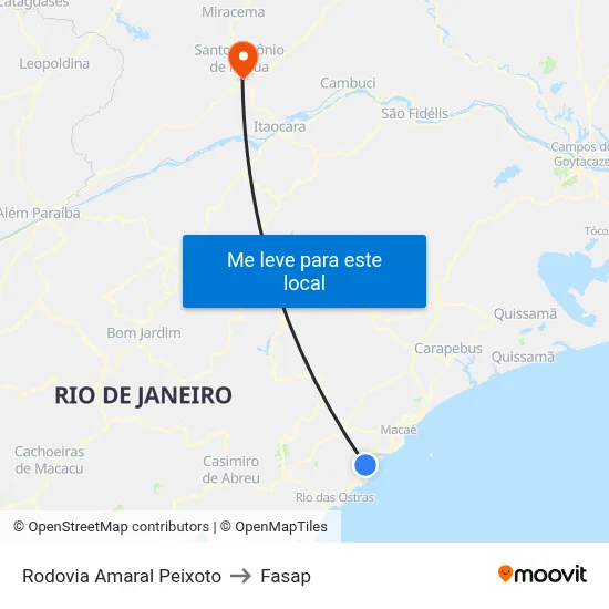Rodovia Amaral Peixoto to Fasap map