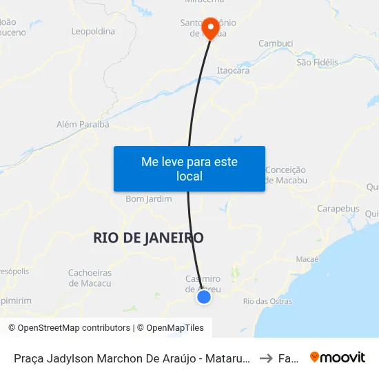 Praça Jadylson Marchon De Araújo - Mataruna (Ônibus) to Fasap map