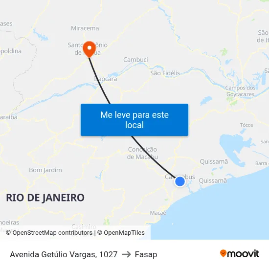 Avenida Getúlio Vargas, 1027 to Fasap map