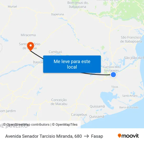 Avenida Senador Tarcisio Miranda, 680 to Fasap map