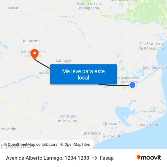 Avenida Alberto Lamego, 1234-1288 to Fasap map