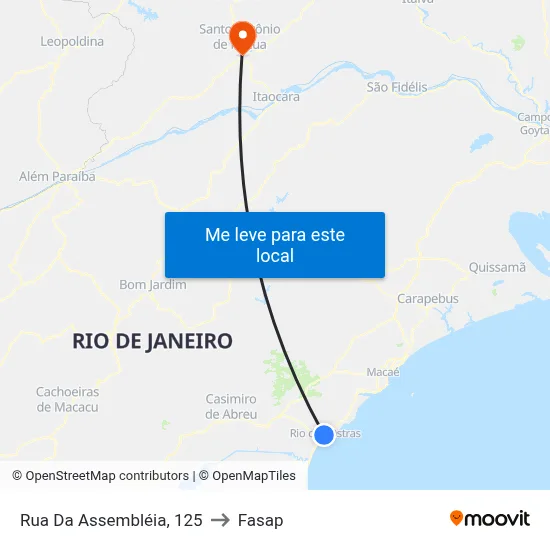 Rua Da Assembléia, 125 to Fasap map