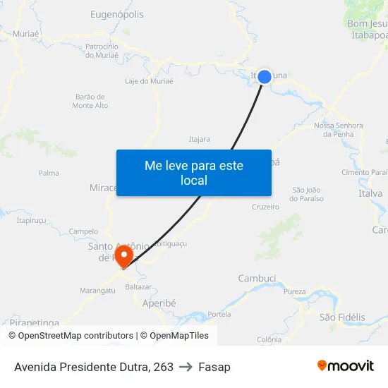Avenida Presidente Dutra, 263 to Fasap map