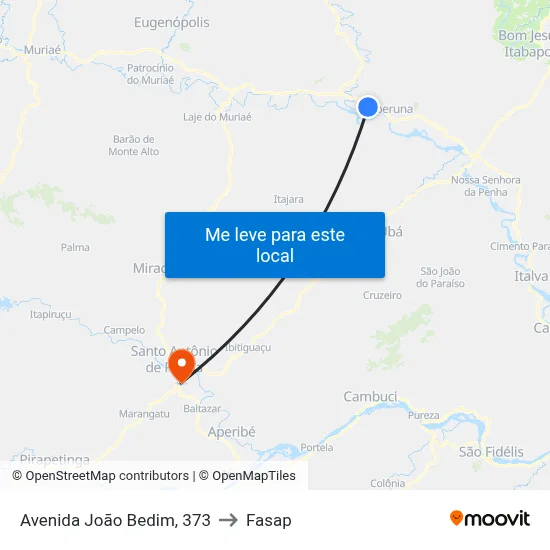 Avenida João Bedim, 373 to Fasap map