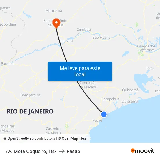 Av. Mota Coqueiro, 187 to Fasap map