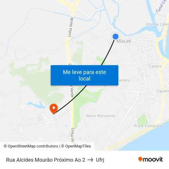 Rua Alcides Mourão Próximo Ao 2 to Ufrj map