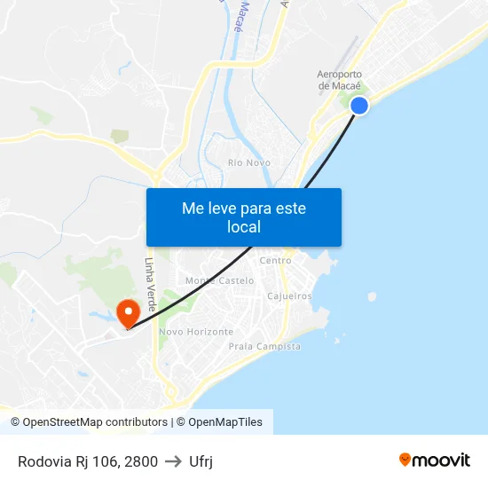 Rodovia Rj 106, 2800 to Ufrj map