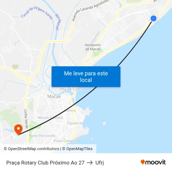 Praça Rotary Club Próximo Ao 27 to Ufrj map