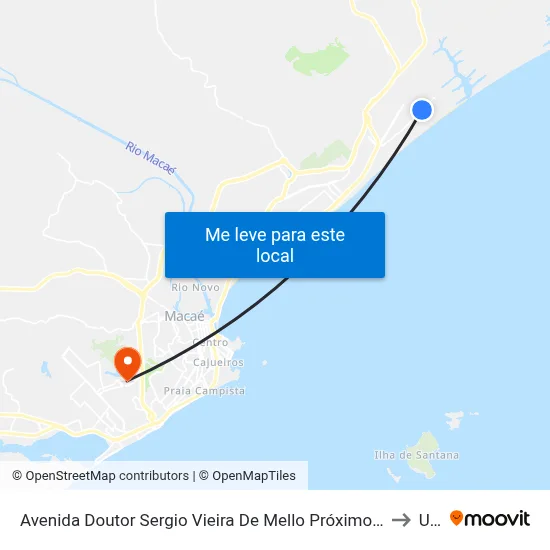 Avenida Doutor Sergio Vieira De Mello Próximo Ao 1871 to Ufrj map
