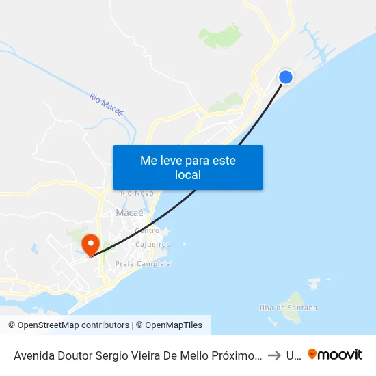 Avenida Doutor Sergio Vieira De Mello Próximo Ao 1453 to Ufrj map