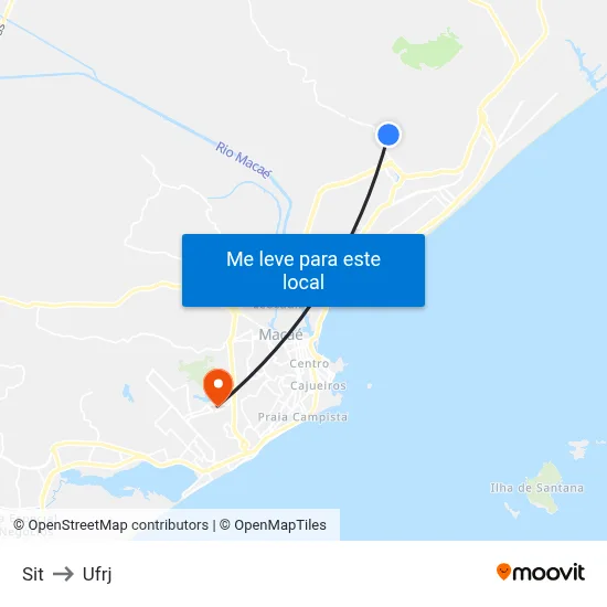 Sit to Ufrj map