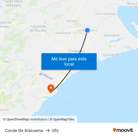 Conde De Araruama to Ufrj map