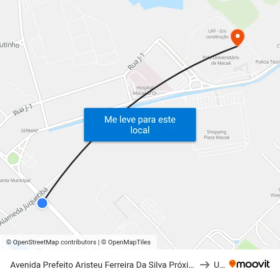 Avenida Prefeito Aristeu Ferreira Da Silva Próximo Ao 4562 to Ufrj map
