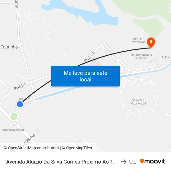 Avenida Aluizio Da Silva Gomes Próximo Ao 123 to Ufrj map