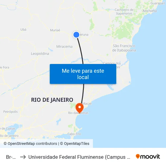 Br-356 to Universidade Federal Fluminense (Campus Rio Das Ostras) map